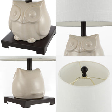 Justina 16" Ceramic Mini LED Table Lamp - JONATHAN Y